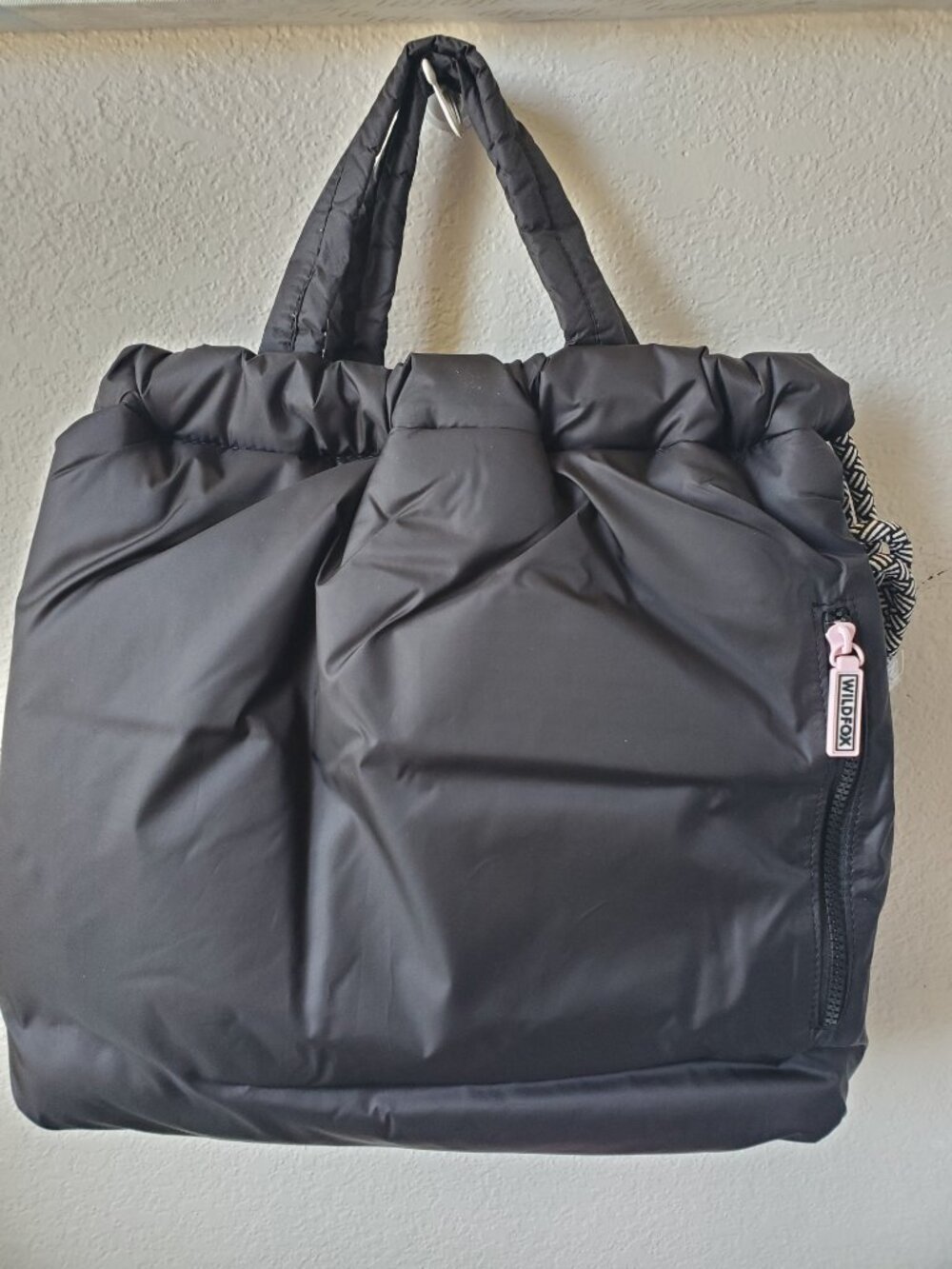 Wildfox Black & Gray  Drawstring Backpack - Picture 8 of 14